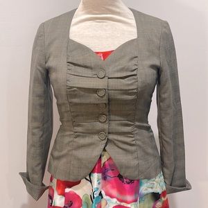 Aura vintage tweed fitted short jacket, size 2, EUC.